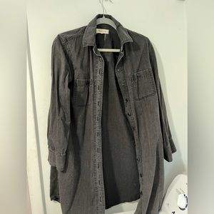 Oversized Button Down T-Shirt